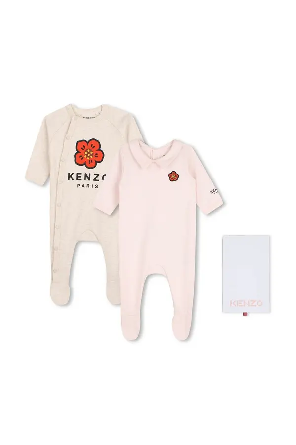 Kenzo kids Pamučni kombinezoni za bebe Kenzo Kids 2-pack