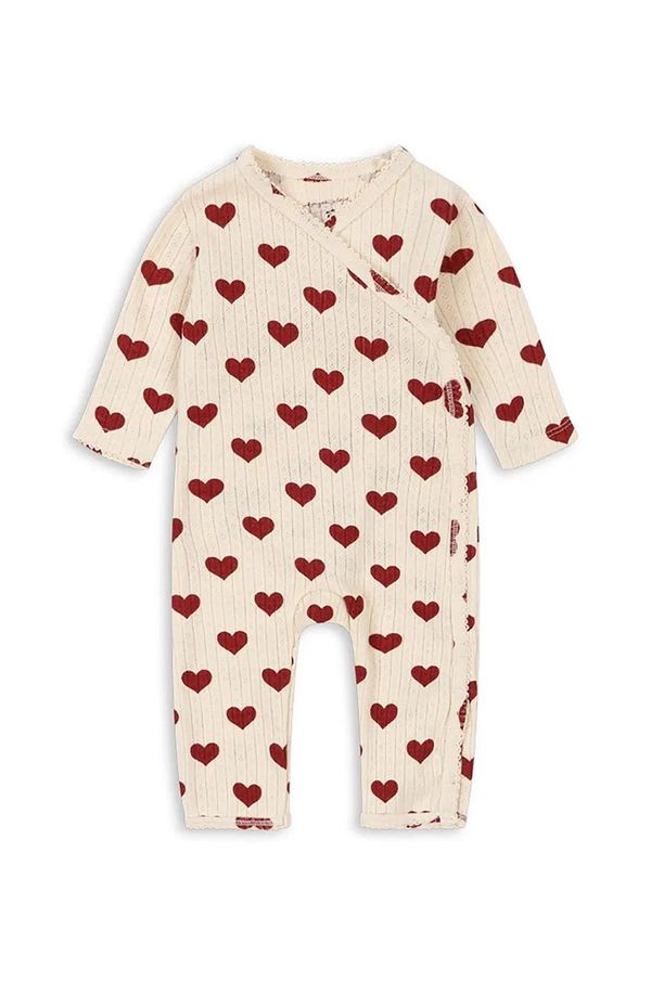 Konges Sløjd Pamučni kombinezoni za bebe Konges Sløjd MINNIE NEWBORN ONESIE GOTS KS101610