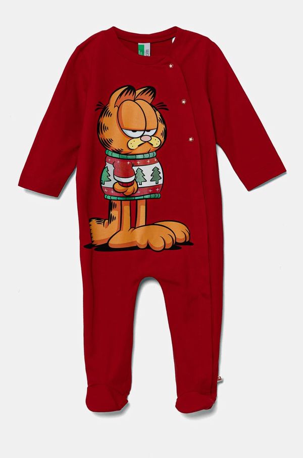 United Colors of Benetton Pamučni kombinezoni za bebe United Colors of Benetton 3DKE0T02B