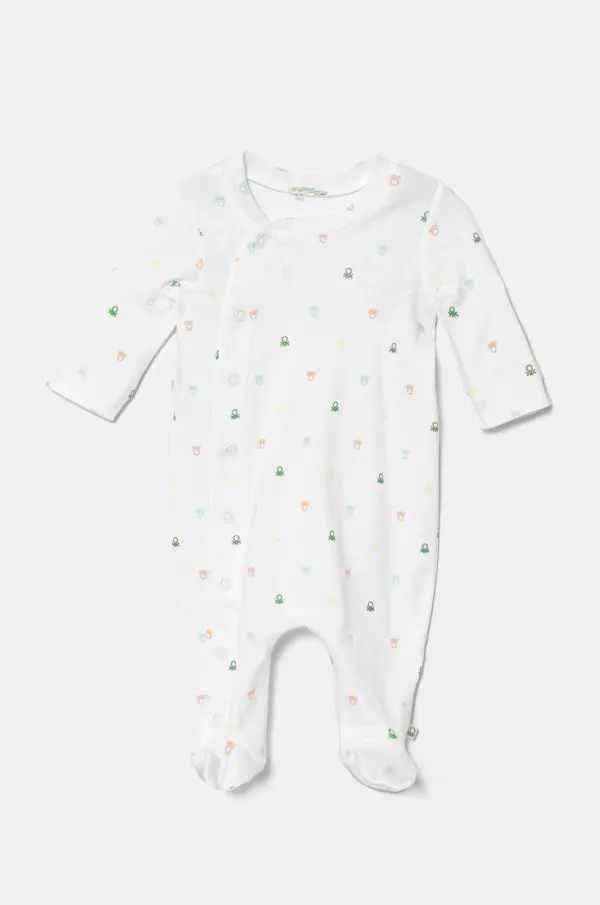 United Colors of Benetton Pamučni kombinezoni za bebe United Colors of Benetton 3PWB0T02D