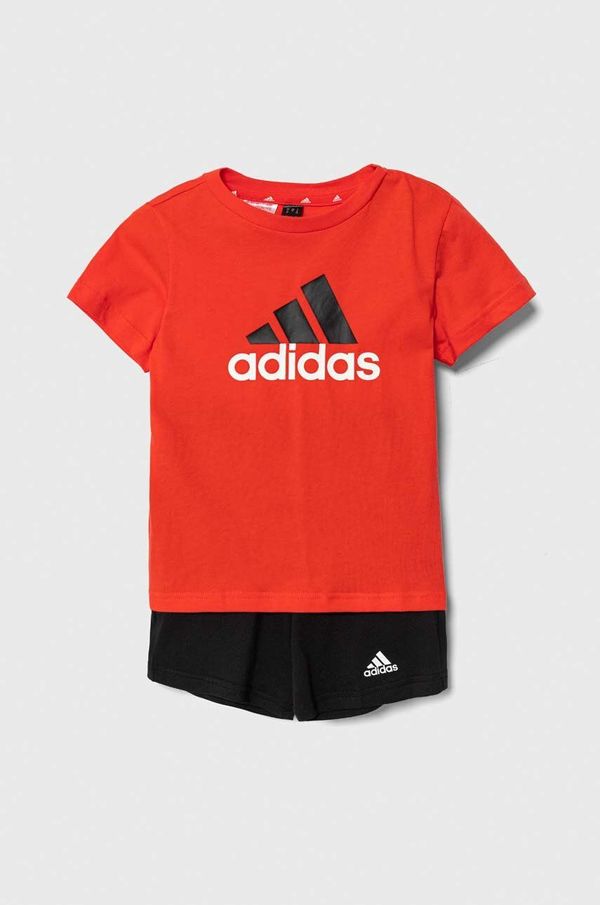 adidas Pamučni komplet za bebe adidas boja: narančasta