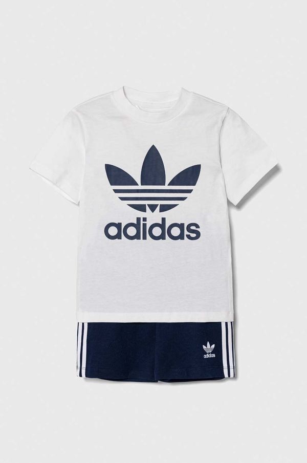 adidas Originals Pamučni komplet za bebe adidas Originals boja: bijela