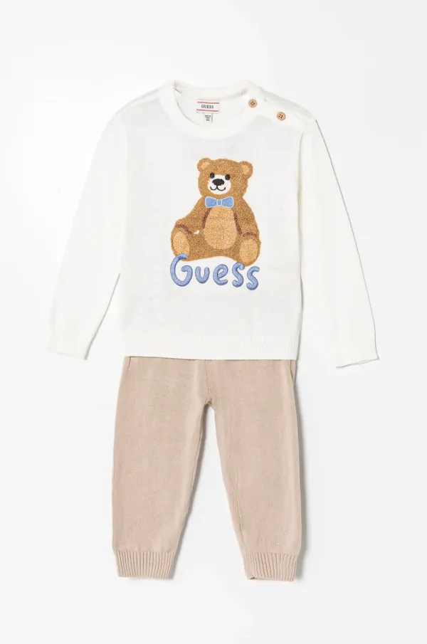 Guess Pamučni komplet za bebe Guess boja: bijela, I5RG11 Z3KZ1