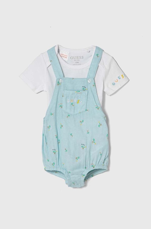 Guess Pamučni komplet za bebe Guess boja: bijela