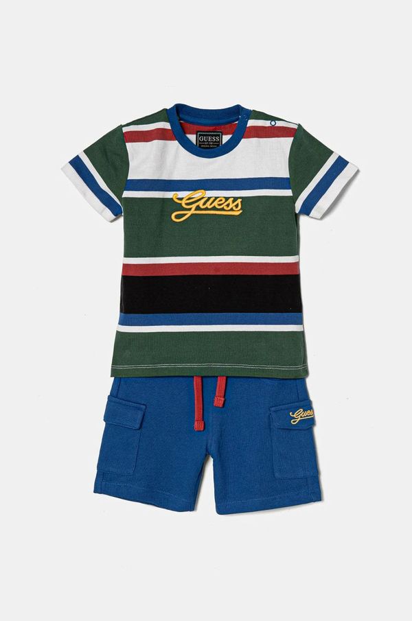 Guess Pamučni komplet za bebe Guess boja: zelena, I5RG07 KC334