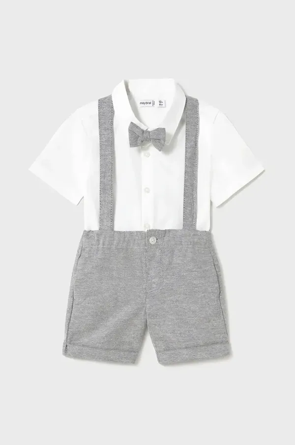 Mayoral Pamučni komplet za bebe Mayoral boja: siva, 1250