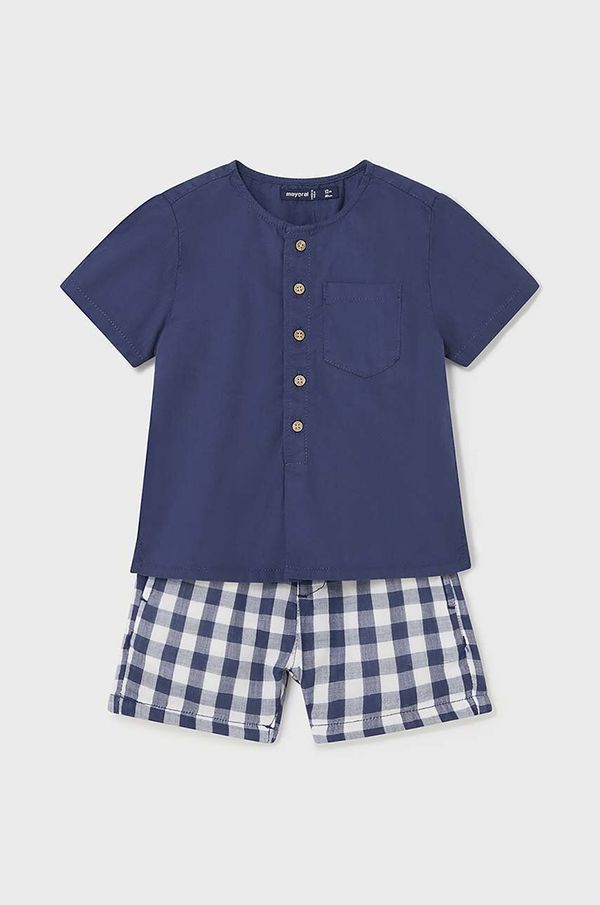 Mayoral Pamučni komplet za bebe Mayoral boja: tamno plava