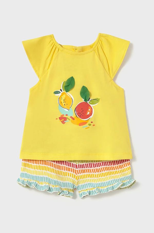 Mayoral Pamučni komplet za bebe Mayoral boja: žuta, 1233