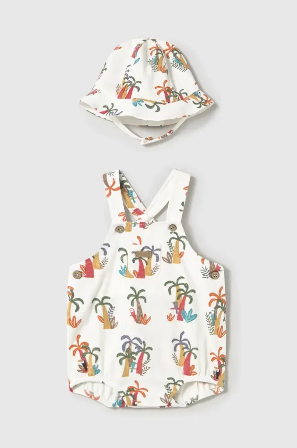 Mayoral Newborn Pamučni komplet za bebe Mayoral Newborn boja: bež, 1613