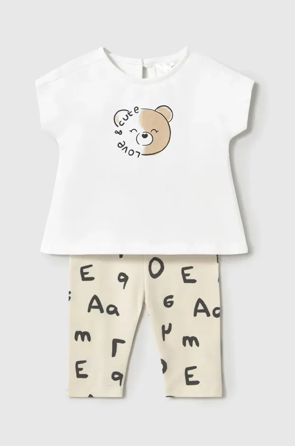 Mayoral Newborn Pamučni komplet za bebe Mayoral Newborn boja: bež, 1762