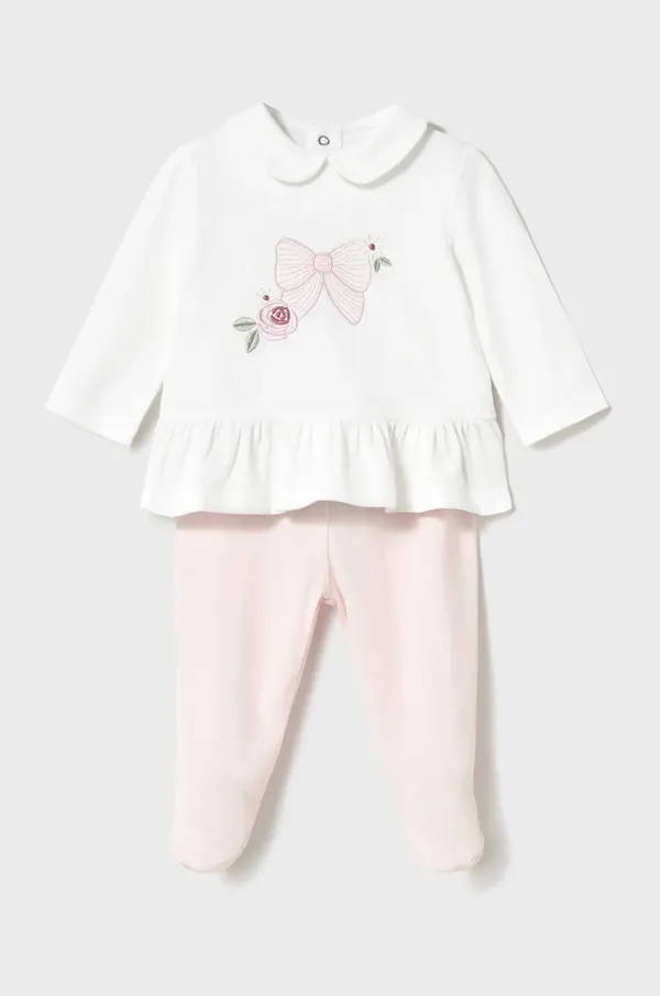 Mayoral Newborn Pamučni komplet za bebe Mayoral Newborn boja: ružičasta, 1586