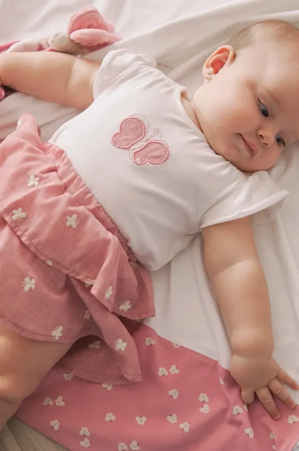 Mayoral Newborn Pamučni komplet za bebe Mayoral Newborn boja: ružičasta, 1853