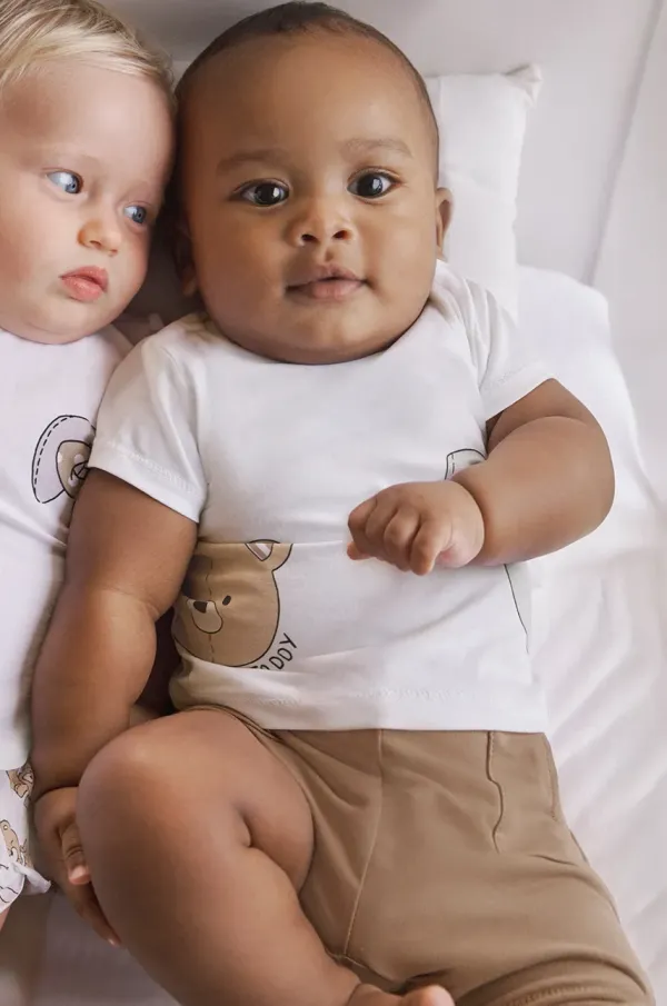 Mayoral Newborn Pamučni komplet za bebe Mayoral Newborn boja: smeđa, 1206