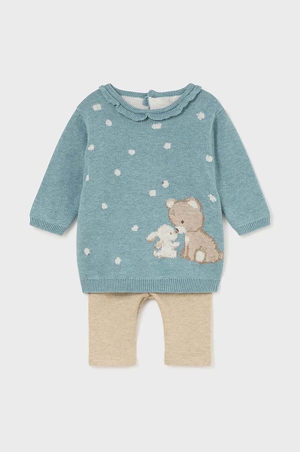 Mayoral Newborn Pamučni komplet za bebe Mayoral Newborn boja: zelena, 2703