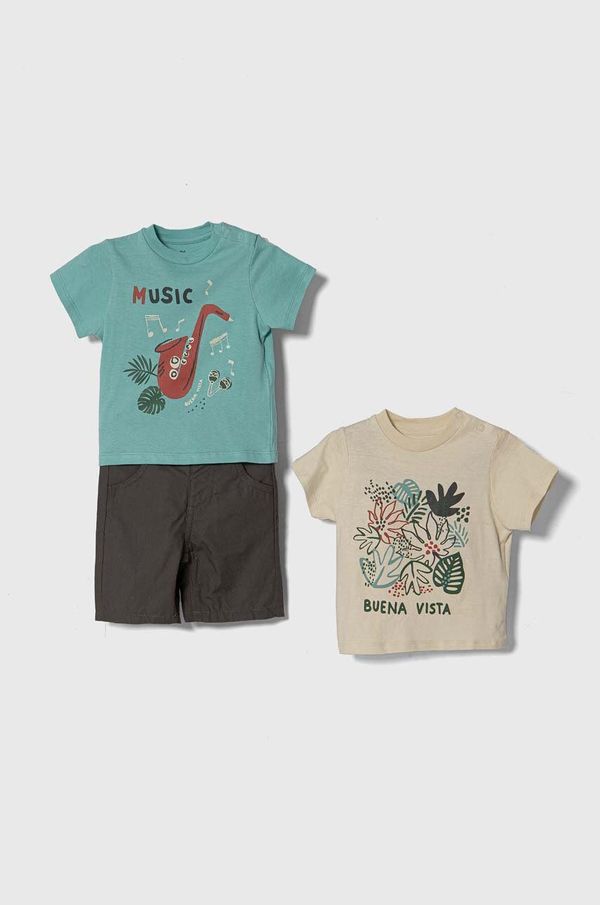 Zippy Pamučni komplet za bebe zippy boja: tirkizna