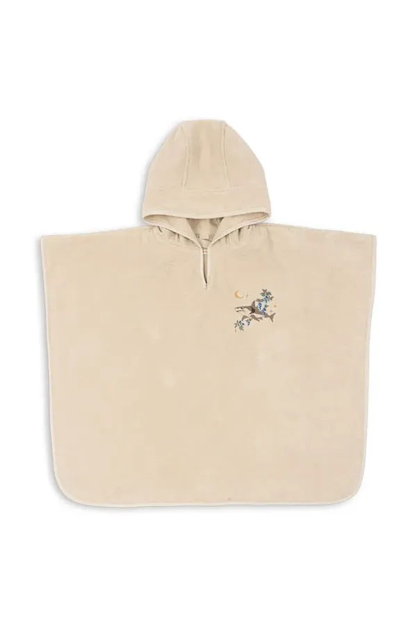 Konges Sløjd Pamučni kućni ogrtač za bebe Konges Sløjd TERRY PONCHO EMBROIDERY GOTS KS102809