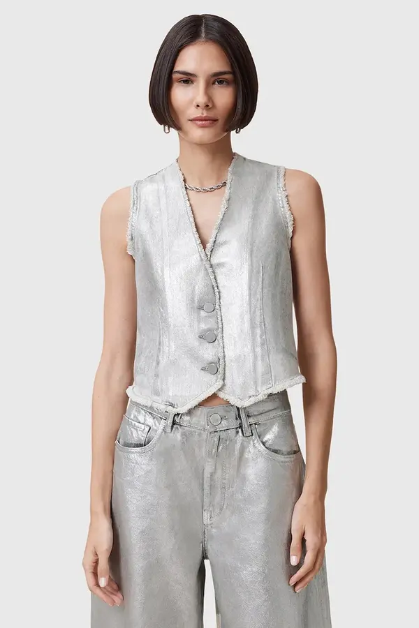 AllSaints Pamučni prsluk AllSaints ANDREA