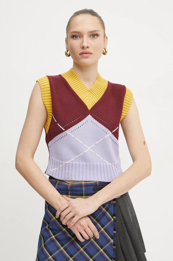 Max&Co. Pamučni prsluk MAX&Co. boja: bordo, 2518351011200