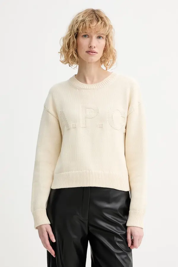 A.P.C. Pamučni pulover A.P.C. PULL TIAGO F
