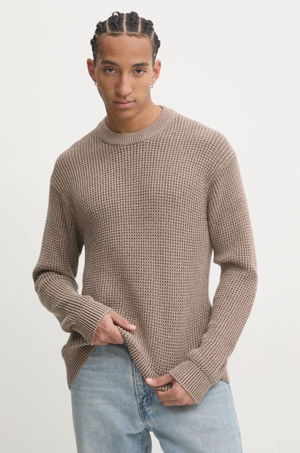 Abercrombie & Fitch Pamučni pulover Abercrombie & Fitch boja: bež, KI120-4129