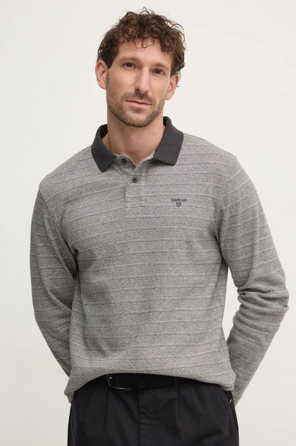 Barbour Pamučni pulover Barbour boja: siva, lagani, MML1438GY79