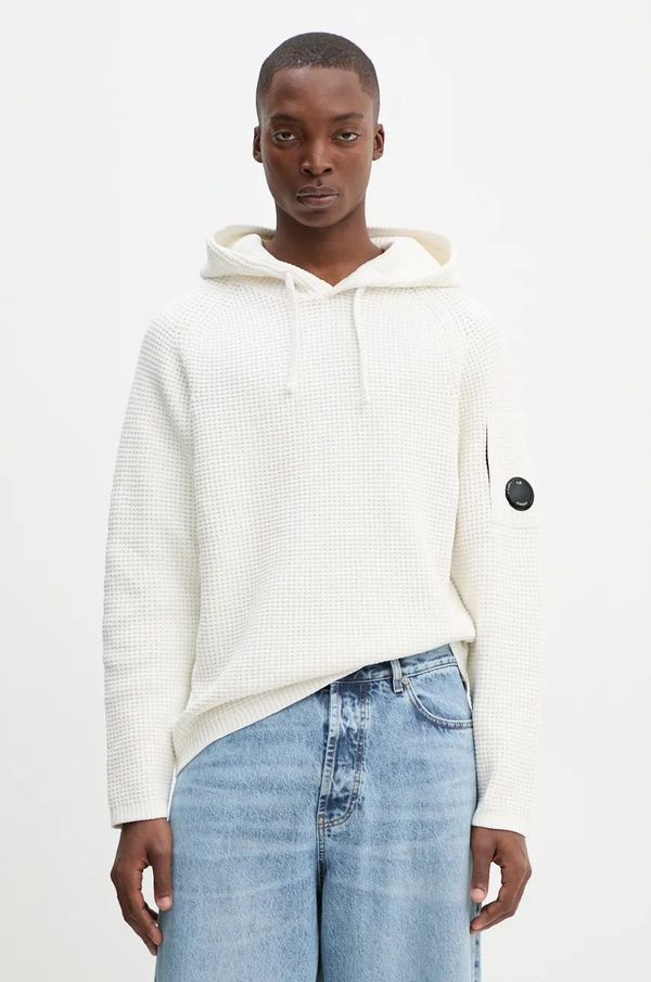 C.P. Company Pamučni pulover C.P. Company boja: bež, 17CMKN238A005558G