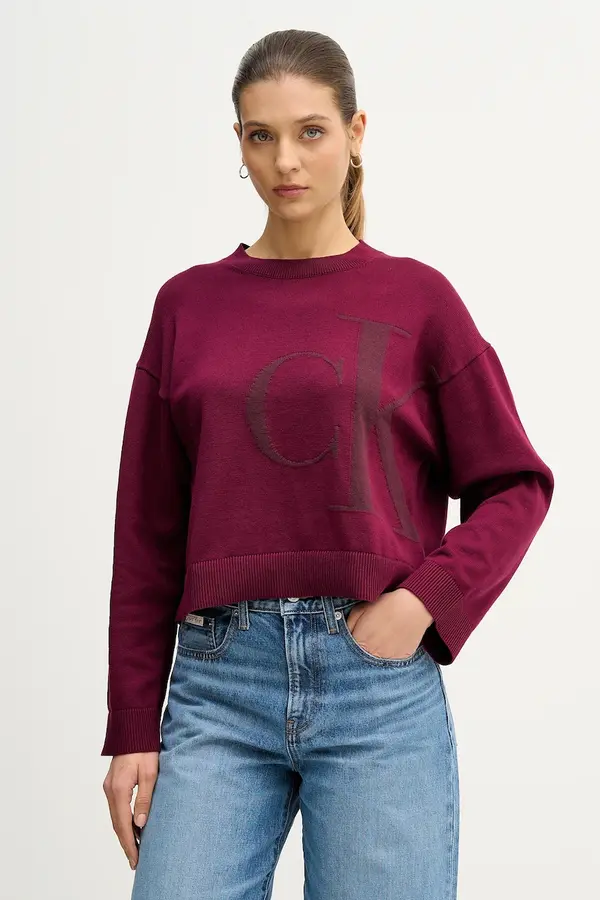 Calvin Klein Jeans Pamučni pulover Calvin Klein Jeans