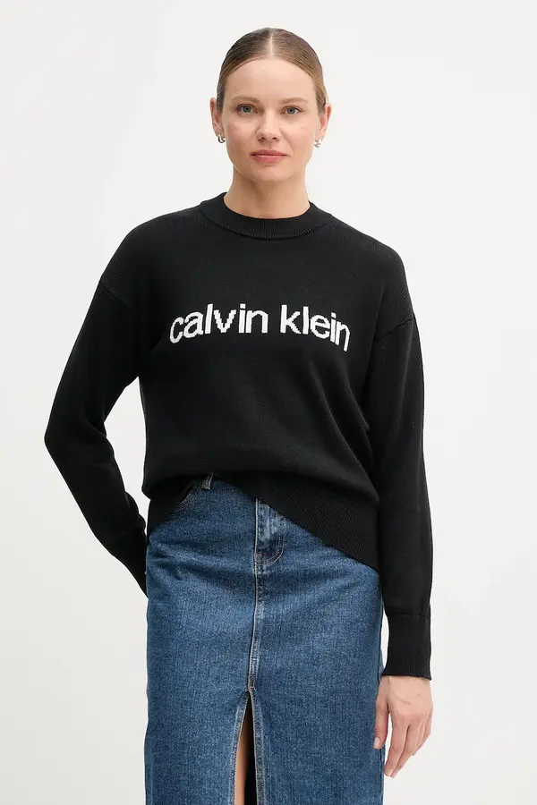 Calvin Klein Jeans Pamučni pulover Calvin Klein Jeans