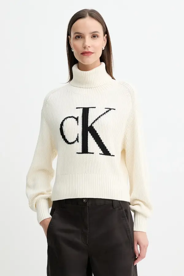 Calvin Klein Jeans Pamučni pulover Calvin Klein Jeans
