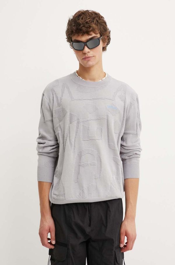 Desigual Pamučni pulover Desigual AITOR boja: siva, lagani, 24WMJF03