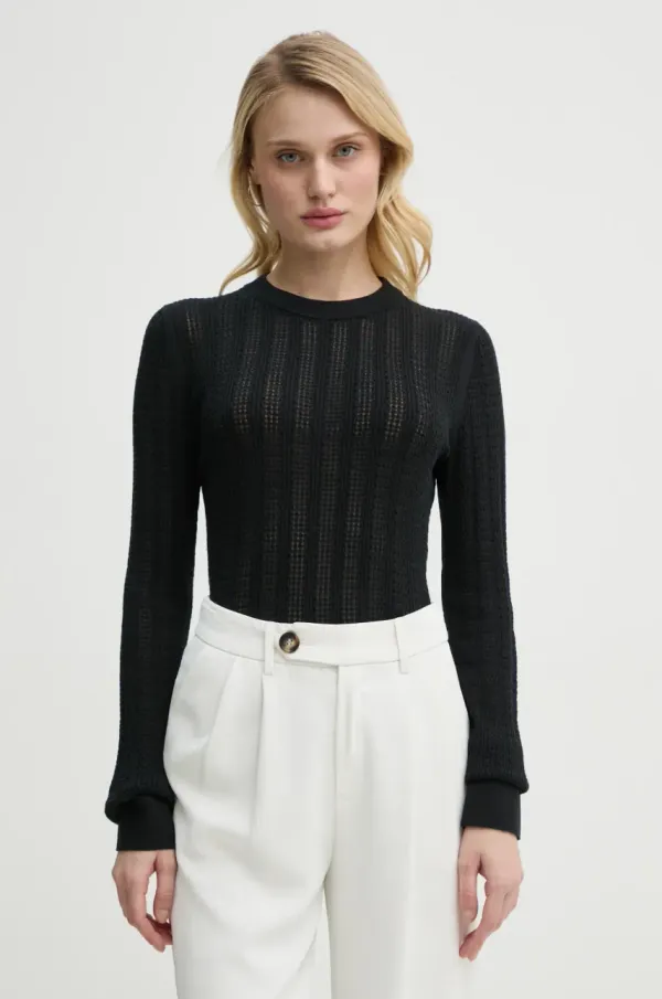 Filippa K Pamučni pulover Filippa K za žene, boja: crna, lagani, 31316