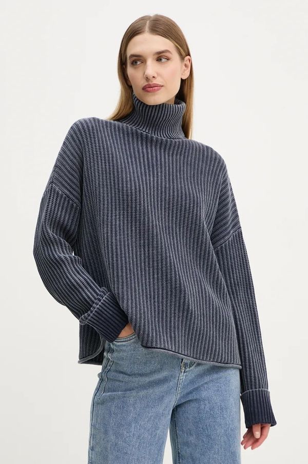 G-Star Raw Pamučni pulover G-Star Raw boja: tamno plava, s dolčevitom, D25752-D467