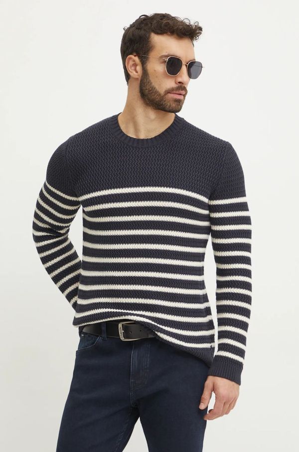 Joop! Pamučni pulover Joop! boja: tamno plava, 30044548