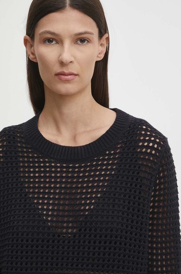 Levi's Pamučni pulover Levi's boja: crna, lagani, A8889