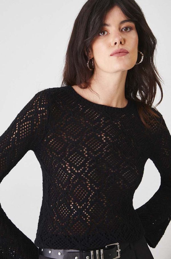 Medicine Pamučni pulover Medicine boja: crna