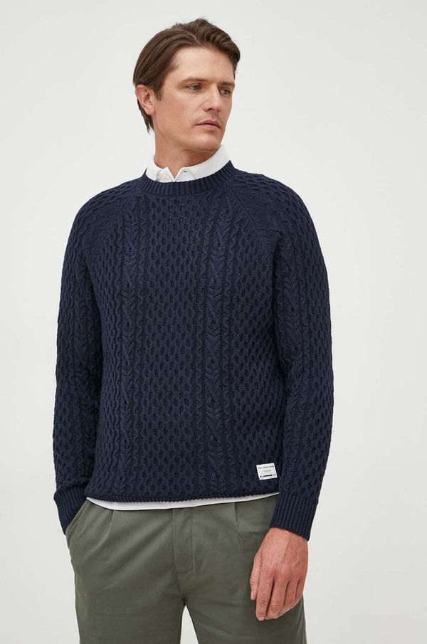 Pepe Jeans Pamučni pulover Pepe Jeans Sly boja: tamno plava