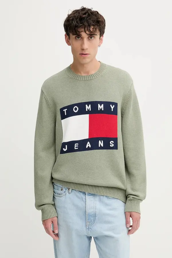 Tommy Jeans Pamučni pulover Tommy Jeans