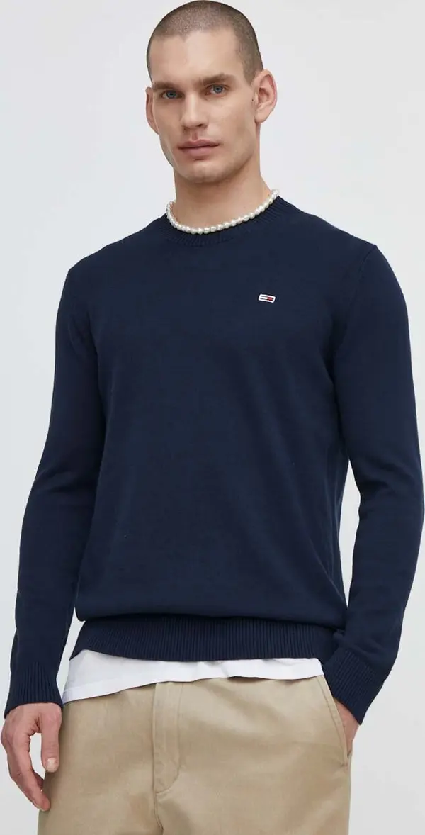 Tommy Jeans Pamučni pulover Tommy Jeans
