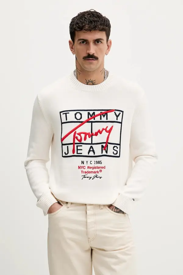 Tommy Jeans Pamučni pulover Tommy Jeans