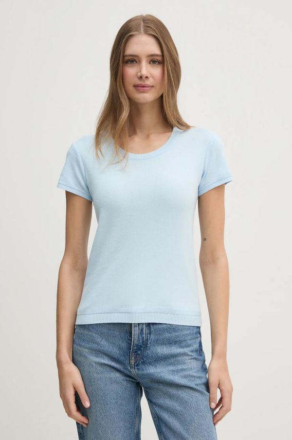 United Colors of Benetton Pamučni pulover United Colors of Benetton lagani, 1091D1M10