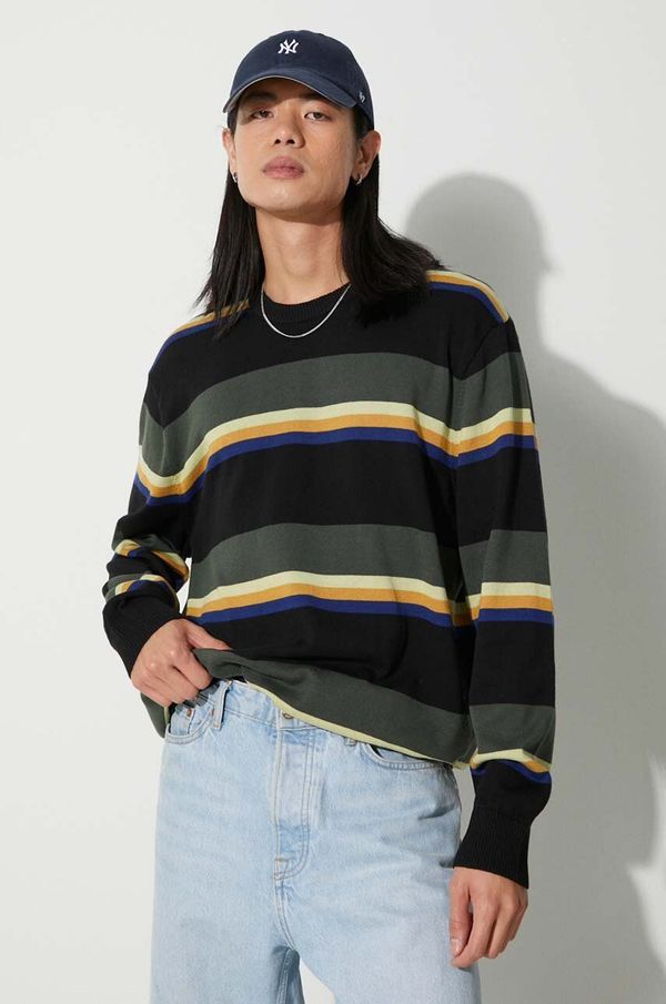 Vans Pamučni pulover Vans boja: zelena, lagani