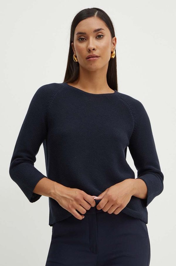 Weekend Max Mara Pamučni pulover Weekend Max Mara boja: tamno plava, lagani, 2425366121600