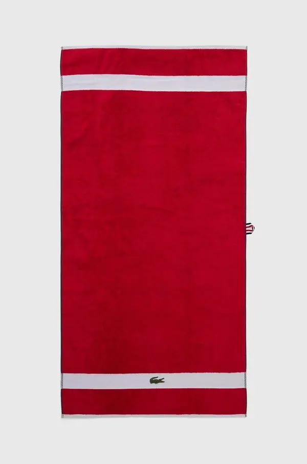Lacoste Pamučni ručnik Lacoste L Casual Rouge 70 x 140 cm