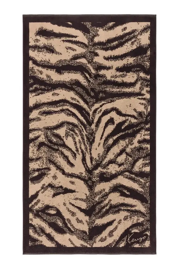 Kenzo Pamučni ručnik za plažu Kenzo KFAUVE Naturel 90 x 160 cm