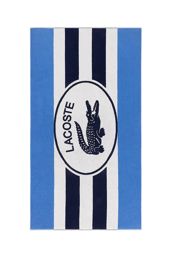 Lacoste Pamučni ručnik za plažu Lacoste L BADGE Marine 90 x 160 cm