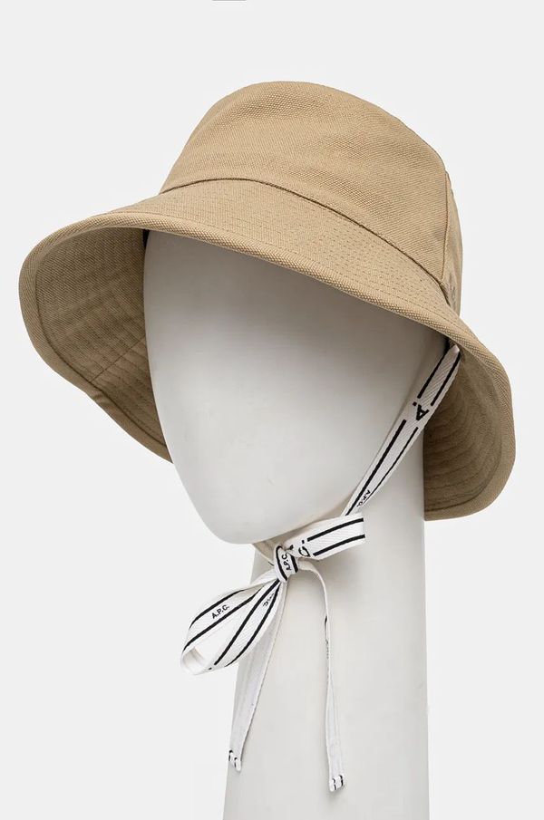 A.P.C. Pamučni šešir A.P.C. bob rachel 2.0 boja: bež, pamučni, COCPR.M24136