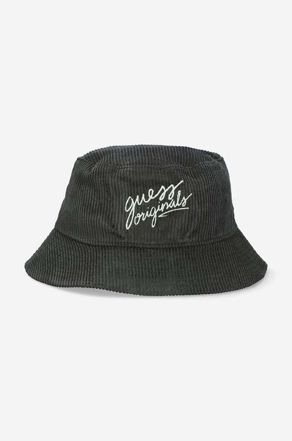 Guess Originals Pamučni šešir Guess Originals boja: zelena, pamučni, M2BZ16.WEUX0-G1S9