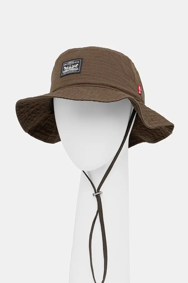 Levi's Pamučni šešir Levi's SUMMER DRAWSTRING BUCKET HAT