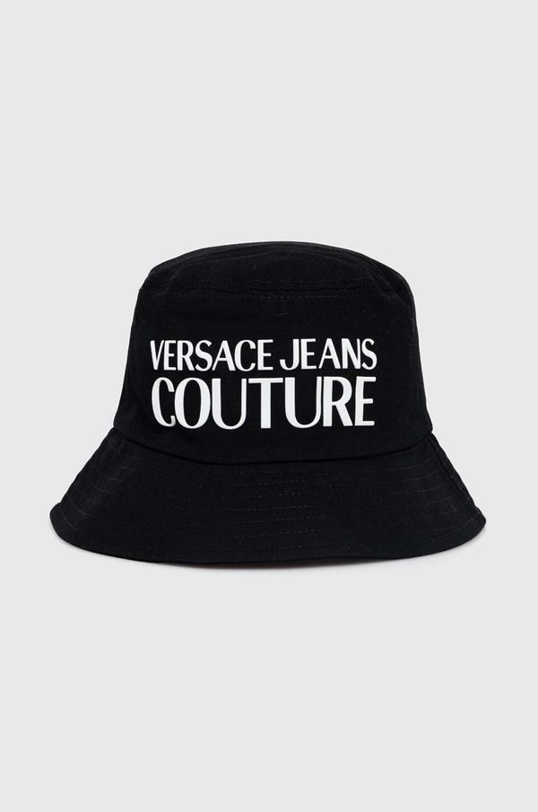 Versace Jeans Couture Pamučni šešir Versace Jeans Couture boja: crna, pamučni, 76HAZK04 ZG268
