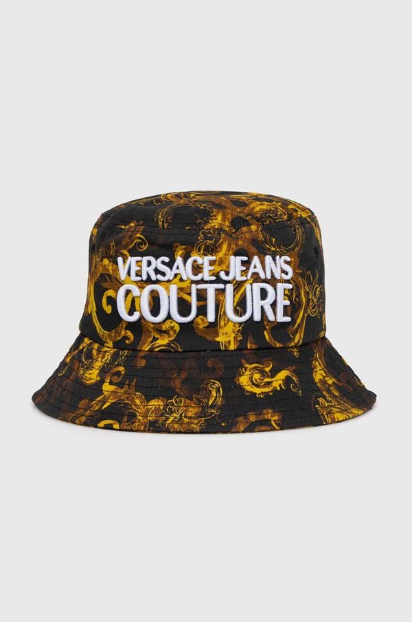 Versace Jeans Couture Pamučni šešir Versace Jeans Couture boja: crna, pamučni, 76HAZK06 ZG267